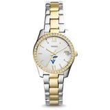Women's Fossil Fort Valley State Wildcats Scarlette Mini Two Tone Stainless Steel Watch