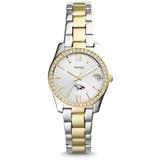 Women's Fossil North Carolina Central Eagles Scarlette Mini Two Tone Stainless Steel Watch