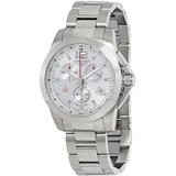 Conquest Chronograph Silver Dial Watch - Metallic - Longines Watches