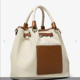 Michael Kors Bags | Michaels Kors Large Blakey Canvas Bag Nwt | Color: Cream | Size: Os