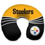Pittsburgh Steelers Wave Memory Foam U-Neck Travel Pillow - Black