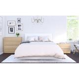 Wade Logan® Anquanette Platform Bedroom Set Wood in Brown/White, Size Full | Wayfair E49E7F2B69134DD19452360F8026445D