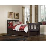 Greyleigh™ Baby & Kids Stella Twin Platform Bed w/ Trundle Wood/Solid Wood in Brown, Size 39.75 H x 42.25 W in | Wayfair