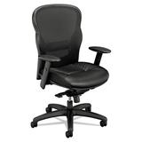 Good Treasures Wave Mesh High-Back Task Chair, Supports Up To 250 Lbs, Black Seat Black Back, Black Base Plastic/Acrylic/Wood/Upholstered | Wayfair