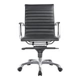 Omega Swivel Office Chair Low Back Black - Moe's Home Collection ZM-1002-02