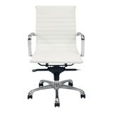 Omega Swivel Office Chair Low Back White - Moe's Home Collection ZM-1002-18