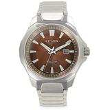 Chandler Stainless Steel Eco-drive Bracelet Watch - Brown - Citizen Watches