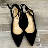 Nine West Shoes | Black Sling-Back Pumps | Color: Black | Size: 9.5
