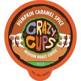 Crazy Cups Pumpkin Caramel Spice Coffee Pods in Brown, Size 7.0 H x 9.0 W x 12.0 D in | Wayfair WM-CC-D-PumpkinCaramel-80