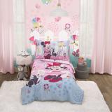 Disney Minnie Mouse 2 Piece Toddler Bedding Set Polyester in Blue/Pink/Yellow | Wayfair 3375396R