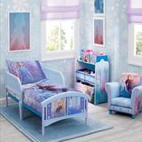 Disney Frozen II Traveling North 2 Piece Toddler Bedding Set Polyester in Blue/White | Wayfair 8575396