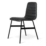 Gus* Modern Lecture Series Dining Chair Upholstered/Genuine Leather in Black, Size 30.0 H x 18.5 W x 20.5 D in | Wayfair ECCHLECT-sadbla