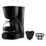 LINMOUA 5-cup Drip Coffee Maker Machine,reusable & Removable Coffee Filters, Tea & K Cup Pod, 2-in-1 Portable Coffee Machine, One-button Fast Brew