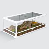 Oiibo Reptile Glass Terrarium, Swing Doors w/ Screen Ventilation Reptile Terrarium 36" X 18" X 12.6"(35 Gallon) Glass/Plastic/Metal | Wayfair