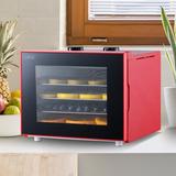 Nutrichef 4 Tray Electric Countertop Food Dehydrator in Red, Size 8.27 H x 10.04 W x 11.81 D in | Wayfair NCDH4S