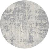 Brown/White Area Rug - Trent Austin Design® Griffiths Abstract Gray/Cream Area Rug Polypropylene in Brown/White, Size 79.0 W x 0.35 D in | Wayfair