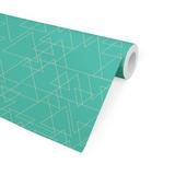 Ivy Bronx Bozrah Intersecting Triangles Peel & Stick Wallpaper Panel Paper in Green, Size 24.0 W in | Wayfair 1B035E2526254625941E5C5B552F5A88