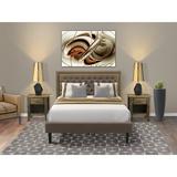 Winston Porter Almas Upholstered Platform Bedroom Set Upholstered in Brown, Size Queen | Wayfair C347B1752D6D40B6ABB4F09E9F372104