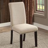 Red Barrel Studio® Kymbella Side Chair Wood/Upholstered/Fabric in Black/Brown, Size 39.0 H x 18.25 W x 24.0 D in | Wayfair