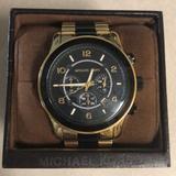 Michael Kors Accessories | 45mm Micheal Kors Stainless Steel Watch | Color: Black/Gold | Size: Os