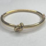 Kate Spade Jewelry | Kate Spade Sailor Knot Hinged Gold Tone Bangle | Color: Gold | Size: Os