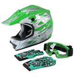 TCMT Youth Child Helmet Accessories/Part & Battery Plastic in Green, Size 10.0 H x 9.0 W in | Wayfair XF270213-L