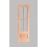 Prestige Entries Unfinished Mahogany Prehung Front Entry Doors Wood in White, Size 80.0 H x 36.0 W x 1.75 D in | Wayfair 3068-M7221-PH6-RH