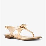 Michael Kors Shoes | Michael Kors Alice Metallic Padlock Bow Sandal 7.5 | Color: Gold | Size: 7.5