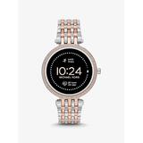Michael Kors Gen 5E Darci Pavé Two-Tone Smartwatch Silver One Size