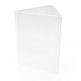 FixtureDisplays 8.5 X 11" Clear Picture Frame Acrylic Photo Frame Sign Holder 3-Sided 19118 Acrylic, Size 12.6 H x 9.06 W x 10.24 D in Wayfair