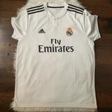 Adidas Shirts | Adidas Real Madrid Soccer Jersey White Nwt | Color: Black/White | Size: Xl