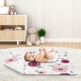 Sweet Jojo Designs Polyester Baby Blanket in Red, Size 36.0 H x 30.0 W x 0.2 D in | Wayfair Blanket-WatercolorFloral-WN-PK