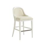 Tommy Bahama Home Ocean Breeze Lantana Bar Stool Wood/Upholstered/Metal in White, Size 43.5 H x 22.5 W x 25.25 D in | Wayfair 570-896-01