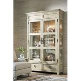 Tommy Bahama Home Ocean Breeze Sanctuary Lighted Curio Cabinet Wood/Glass in Green, Size 90.0 H x 56.0 W x 19.0 D in | Wayfair 01-0571-864