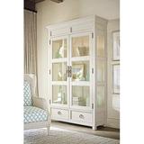 Tommy Bahama Home Ocean Breeze Sanctuary Lighted Curio Cabinet Wood/Glass in White, Size 90.0 H x 56.0 W x 19.0 D in | Wayfair 01-0570-864