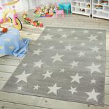 Brown/Gray Area Rug - Harriet Bee Lichtenstein Geometric Light Gray Area Rug Polypropylene in Brown/Gray, Size 79.0 W x 0.35 D in | Wayfair