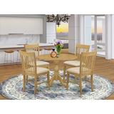 Alcott Hill® Deidamia 2 - Person Rubberwood Solid Wood Dining Set Wood/Upholstered Chairs in Brown, Size 30.0 H in | Wayfair
