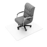"Ecotex Recycled Rectangular Chair Mat For Hard Floors - 48"" x 51"" - Floortex FRECO4851EP"