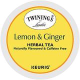 96 Ct Twinings Lemon & Ginger Herbal Tea 96-Count (4 Boxes Of 24) K-Cup® Pods. - Kosher Single Serve Pods