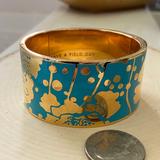Kate Spade Jewelry | Katespade Florence Broadhurst Floral Bracelet | Color: Blue/Gold | Size: Os