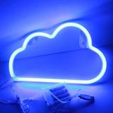 Urban Outfitters Accents | Neon Blue Cloud Led Battery Or Usb Operated Light | Color: Blue | Size: Os