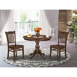 Alcott Hill® Eliana 4 - Person Rubberwood Solid Wood Dining Set Wood in Brown, Size 30.0 H in | Wayfair E8AB7FC9E35446D68288DF1369A34CA9
