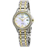 Core Solar Powered Mother Of Pearl Watch - Metallic - Seiko Watches