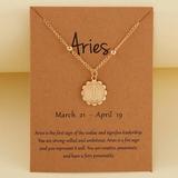 Urban Outfitters Jewelry | Aries March-April Zodiac Sign Bead Charm Necklace | Color: Gold/Silver | Size: Various