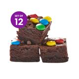 Total Cluster Fudge Cookies - M&M's Chocolate Brownies - 12 pack