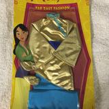 Disney Toys | Mulan Far East Fashion Doll Clothes Gold Outfir | Color: Blue/Gold | Size: 12 In