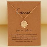 Urban Outfitters Jewelry | Cancer June-July Zodiac Cute Gift Charm Necklace | Color: Gold/Silver | Size: Various