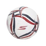 Skechers Hex Multi Wide Stripe Size 5 Soccer Ball | White/Blue