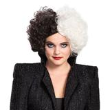 Disguise Women's Costume Wigs - Black & White Hair Cruella Wig