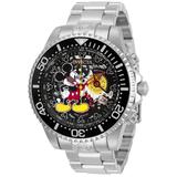 Renewed Invicta Disney Limited Edition Mickey Mouse Quartz Mens Watch - 47mm Stainless Steel Case Stainless Steel Band Steel (27404)